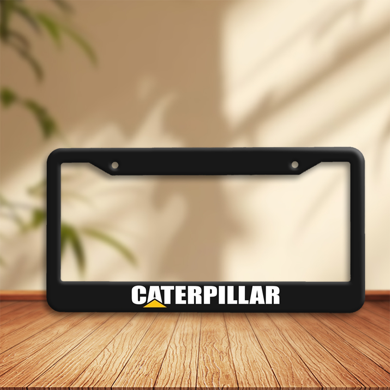 Heavy Equipment License - CATERPILLAR Car License Plate Frame Heavy