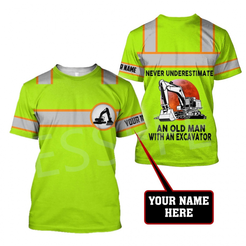 1 Piece Custom Your Picture Te - Heavy Equipment Pictures ulasan dan harga
