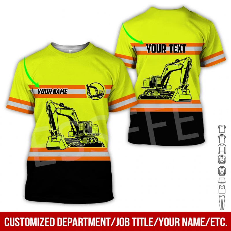1 Piece Custom Your Picture Te - Heavy Equipment Pictures ulasan dan harga