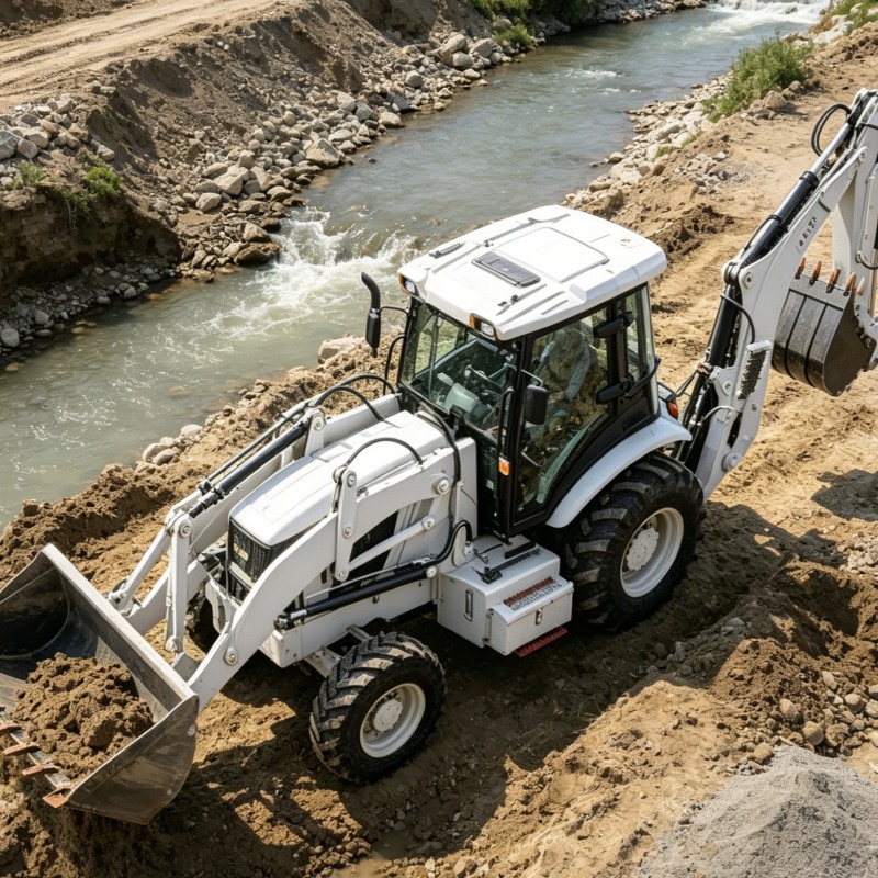 Loader Backhoe Industrial Grad - Heavy Equipment Work ulasan dan harga