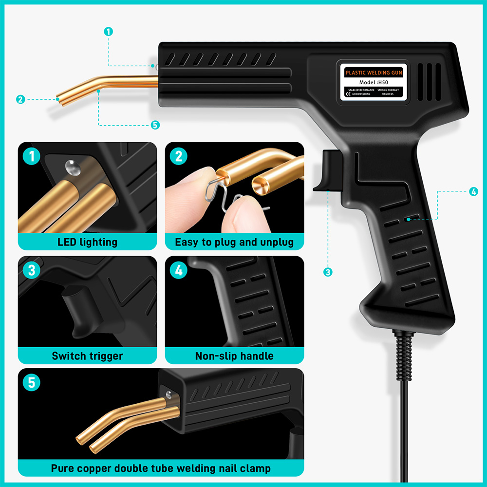 50W Plastic Welder Kit, 1000/2 - Portable Welding Generator ulasan dan harga