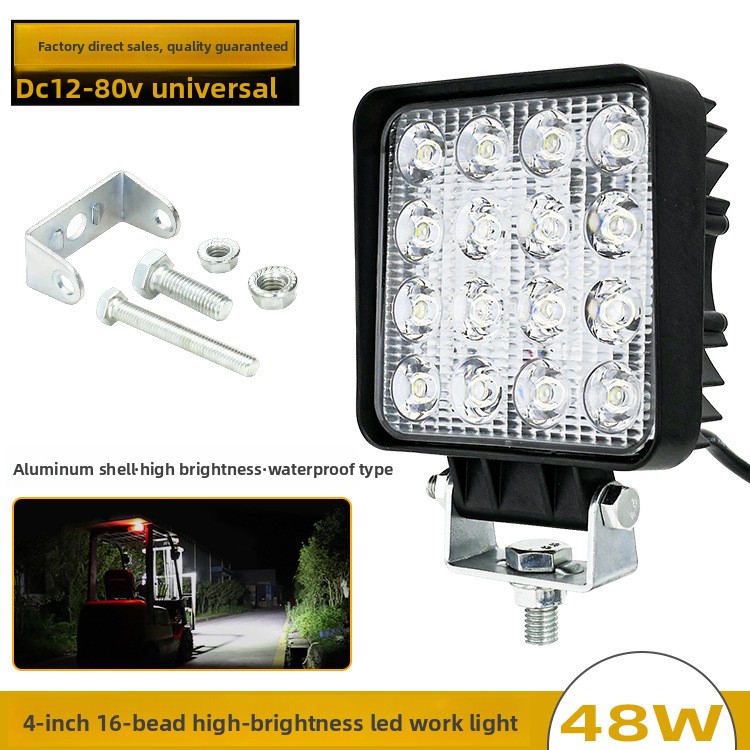 48W 16LED 4 Inch 12V 24V LED W - Heavy Equipment Work ulasan dan harga