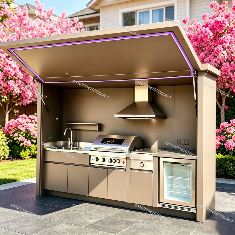 All-Weather Outdoor Kitchen Un - Heavy Equipment Kitchen ulasan dan harga