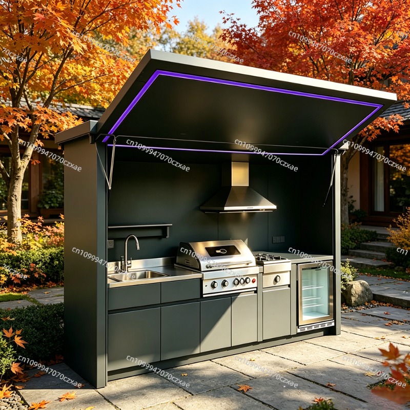 All-Weather Outdoor Kitchen Un - Heavy Equipment Kitchen ulasan dan harga