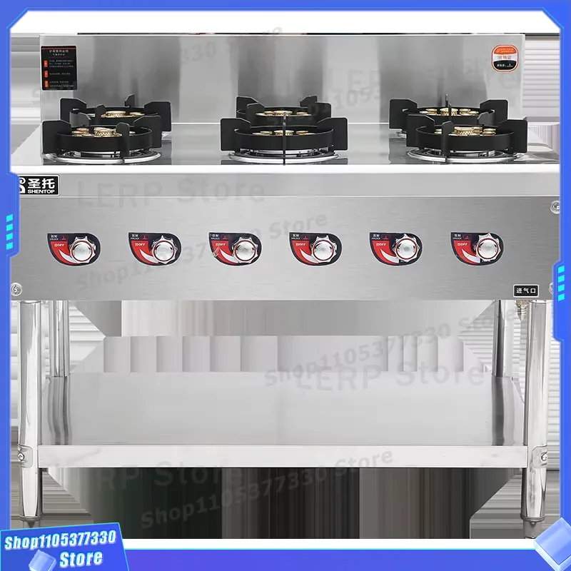 Commercial 6 Burner Gas Stove  - Heavy Equipment Kitchen ulasan dan harga