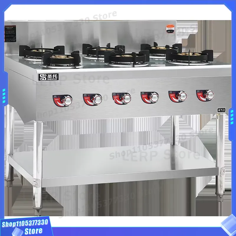Commercial 6 Burner Gas Stove  - Heavy Equipment Kitchen ulasan dan harga