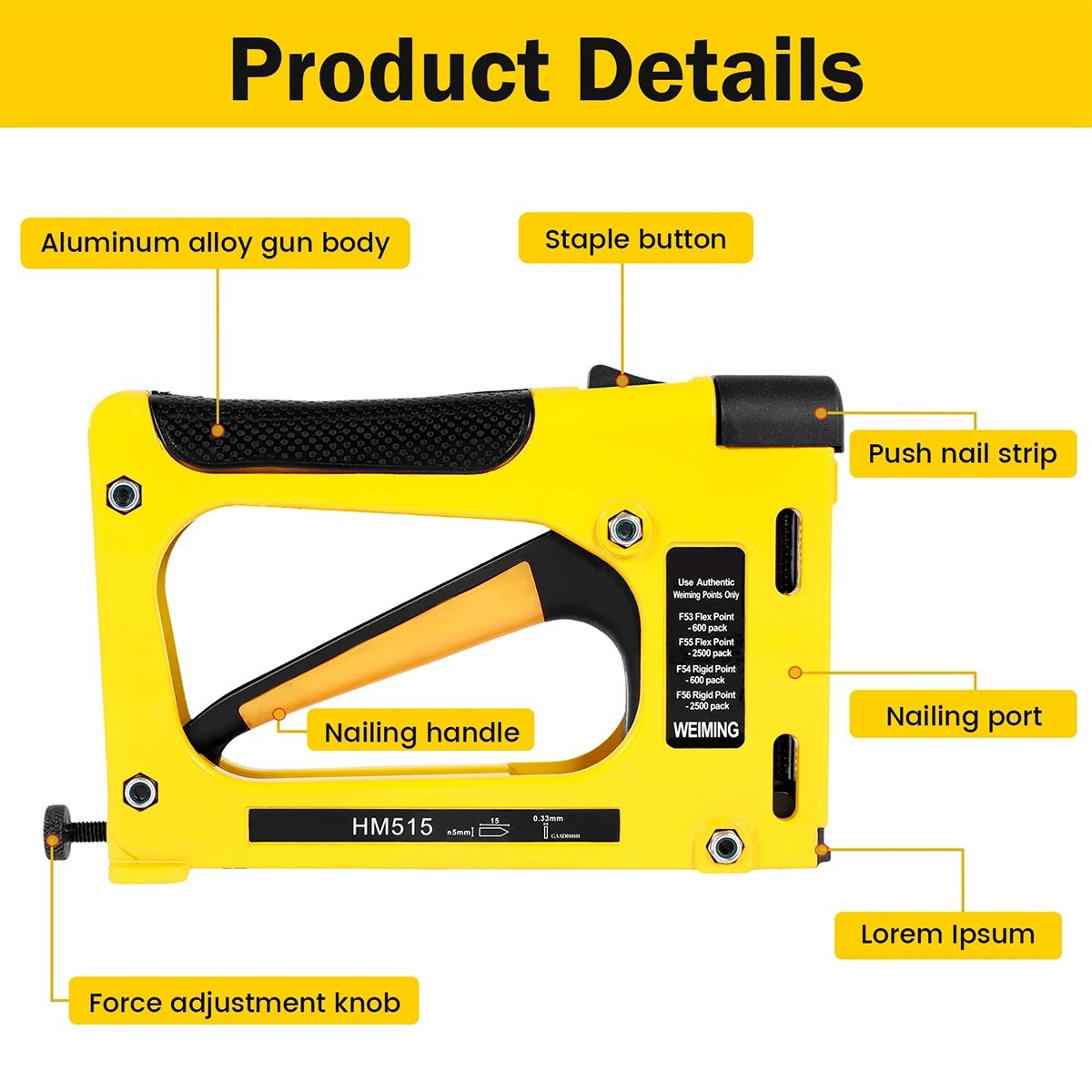A78I Nail Stapler for Woodwork - Heavy Equipment Pictures ulasan dan harga