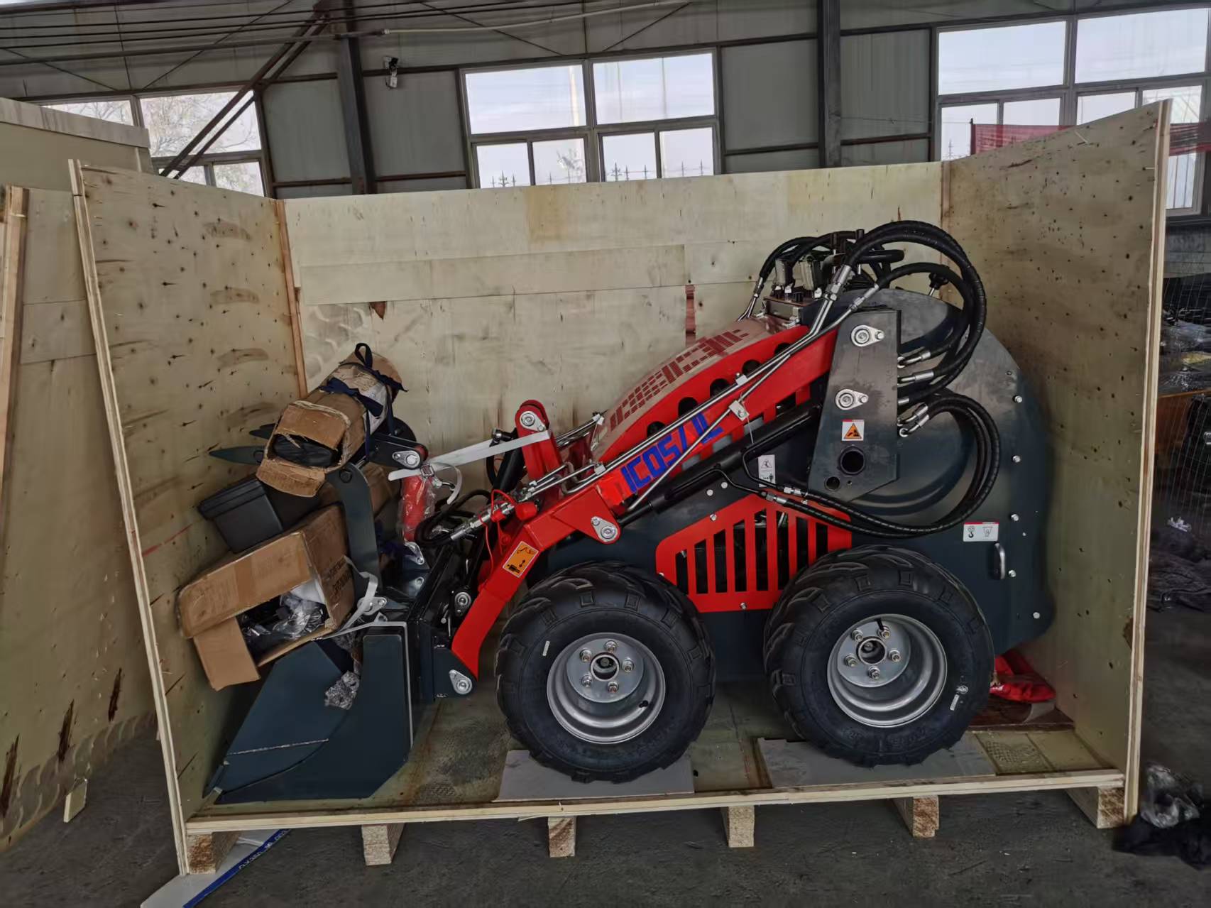 380E Skid Steer Loader Four-Wh - Wheel Loader ulasan dan harga